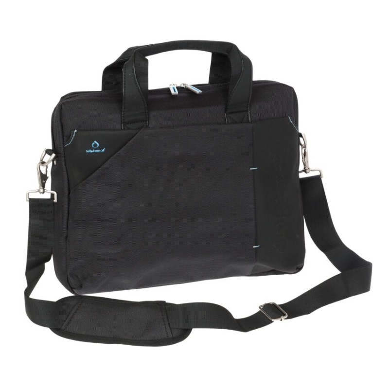 Diplomat LE75 Leon, Τσάντα Laptop, Ύφασμα, Μαύρο