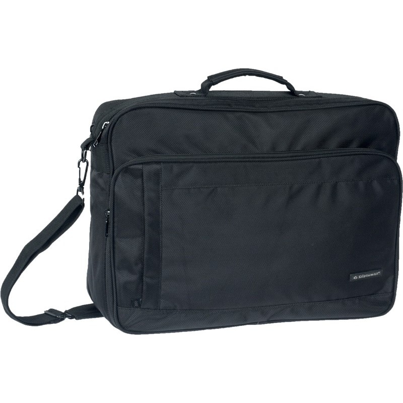 Diplomat PD175, Επαγγελματική Τσάντα, Ύφασμα, Μαύρο