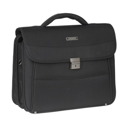 Diplomat BL213 Bruxelles, Επαγγελματικός Χαρτοφύλακας, Ύφασμα, Μαύρο