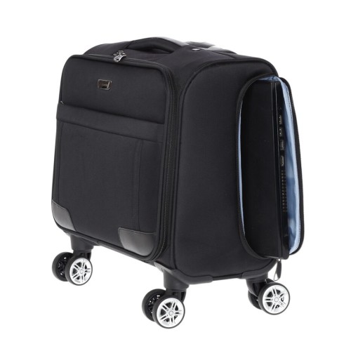 Diplomat 998-41 Atlanta, Επαγγελματικό Τρόλλεϊ, Ύφασμα, Μαύρο