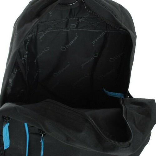 Diplomat BF10, Σακίδιο Πλάτης, Ύφασμα, Μαύρο/Μπλε