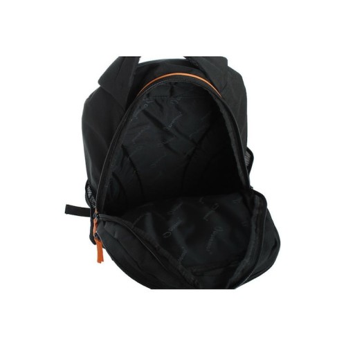 Diplomat BF11, Σακίδιο Πλάτης, Ύφασμα, Μαύρο/Πορτοκαλί