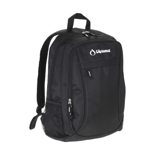 Diplomat BF17, Σακίδιο Πλάτης, Ύφασμα, Μαύρο/Μπλε