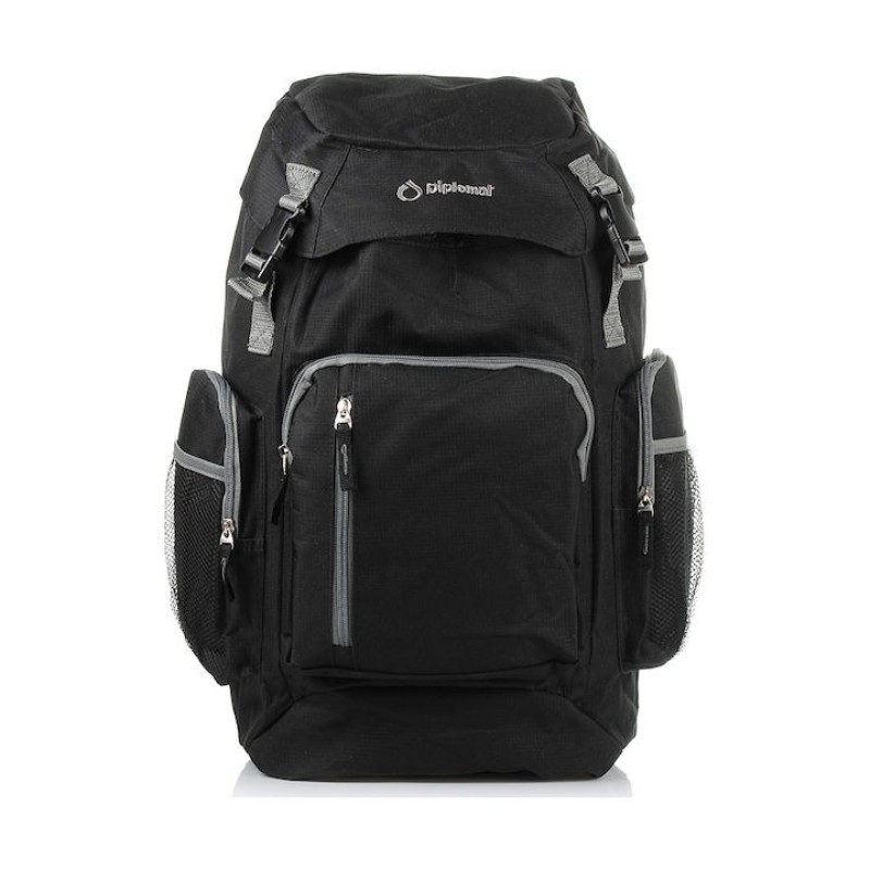 Diplomat BF52, Σακίδιο Πλάτης, Ύφασμα, Μαύρο