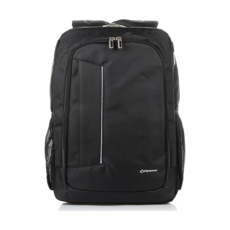 Diplomat LC635, Σακίδιο Πλάτης, Ύφασμα, Μαύρο