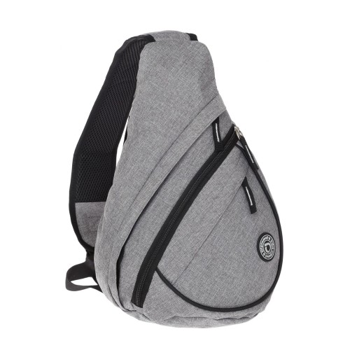 Diplomat BF27 Boston, Σακίδιο Πλάτης/Χιαστί, Καμβάς, Γκρι