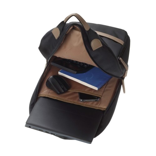 Diplomat LC976 Eco, Σακίδιο Πλάτης, Ύφασμα, Μαύρο/Καφέ