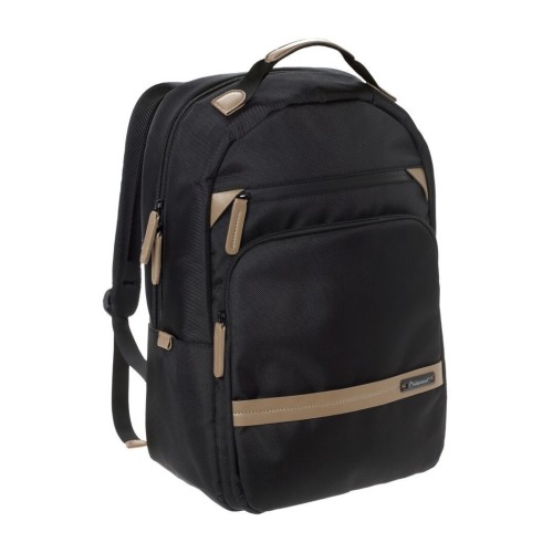 Diplomat LC976 Eco, Σακίδιο Πλάτης, Ύφασμα, Μαύρο/Καφέ