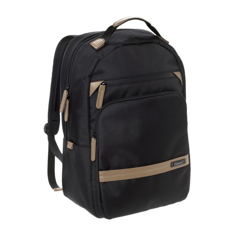 Diplomat LC976 Eco, Σακίδιο Πλάτης, Ύφασμα, Μαύρο/Καφέ