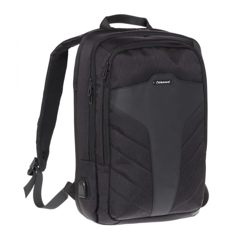 Diplomat KN85 Kingston, Σακίδιο Πλάτης, Ύφασμα, Μαύρο