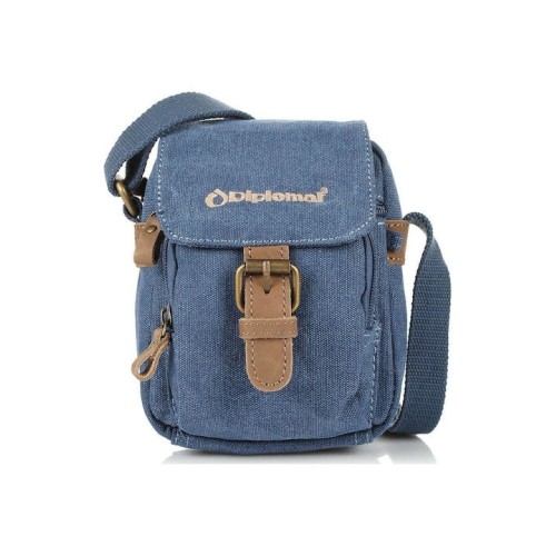 Diplomat TR21 Safari, Τσαντάκι Ώμου, Καμβάς, Μπλε
