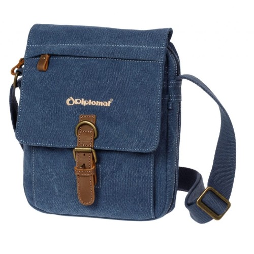 Diplomat TR23 Safari, Τσαντάκι Χιαστί, Καμβάς, Μπλε
