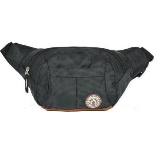 Diplomat BF851 Dalas, Τσαντάκι Μέσης, Ύφασμα, Μαύρο/Καφέ