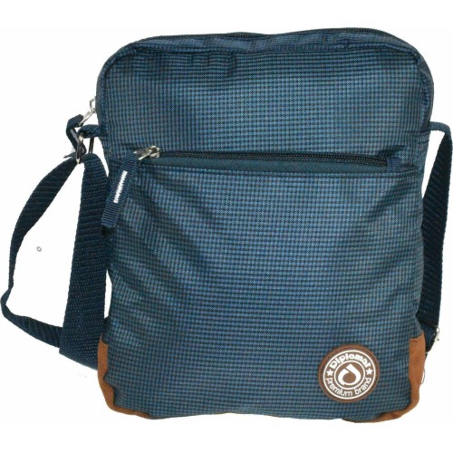 Diplomat BF852 Dalas, Τσαντάκι Ώμου, Ύφασμα, Μπλε/Καφέ