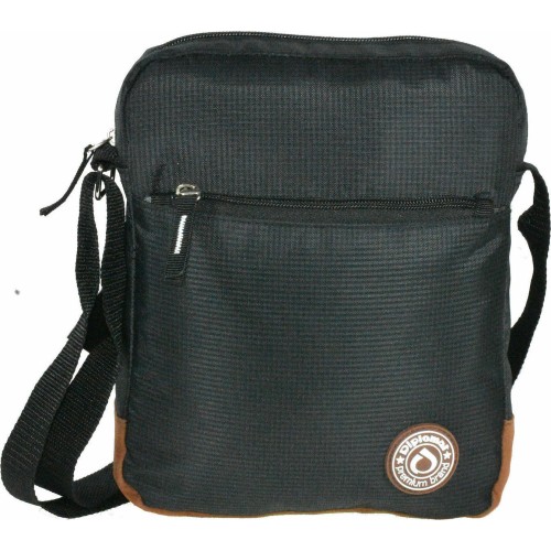 Diplomat BF853 Dalas, Τσαντάκι Ώμου, Ύφασμα, Μαύρο/Καφέ