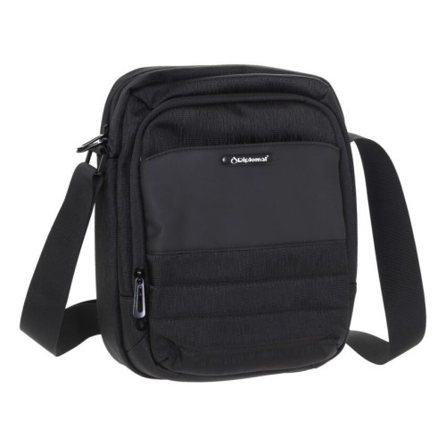 Diplomat KN93 Kingston, Τσαντάκι Ώμου, Ύφασμα, Μαύρο