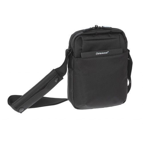 Diplomat PC523 Panama, Τσαντάκι Ώμου, Ύφασμα, Μαύρο