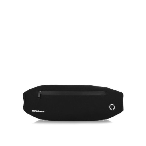 Diplomat BF861, Τσαντάκι Μέσης, Ύφασμα, Μαύρο