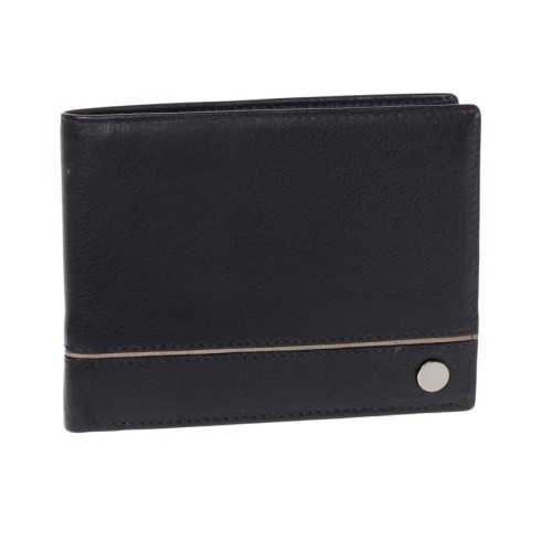 Diplomat MN435 Men, Ανδρικό Πορτοφόλι, Δερμάτινο, Μαύρο