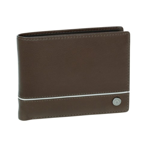 Diplomat MN435 Men, Ανδρικό Πορτοφόλι, Δερμάτινο, Καφέ