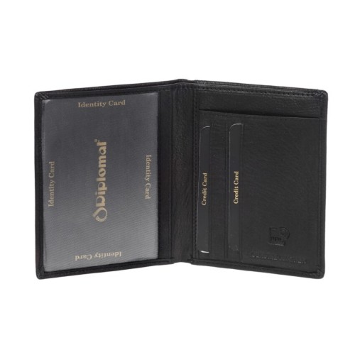 Diplomat MN124 Milan, Καρτοθήκη, Δερμάτινο, Μαύρο