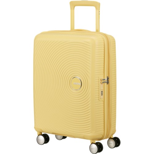 American Tourister 88472-1661, Soundbox Pastel Yellow, Μικρή/Καμπίνας, ATAN, Κίτρινο Παστέλ