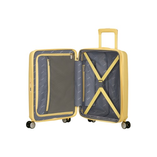 American Tourister 88472-1661, Soundbox Pastel Yellow, Μικρή/Καμπίνας, ATAN, Κίτρινο Παστέλ