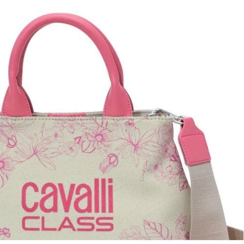 Cavalli Class CCHB00892600 Pamela, Ώμου/Καρπού, Δέρμα, Ροζ/Μπεζ