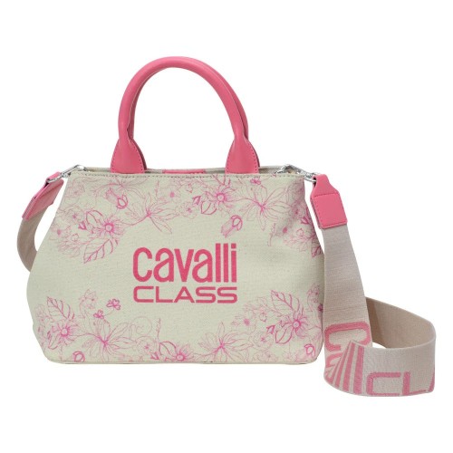 Cavalli Class CCHB00892600 Pamela, Ώμου/Καρπού, Δέρμα, Ροζ/Μπεζ