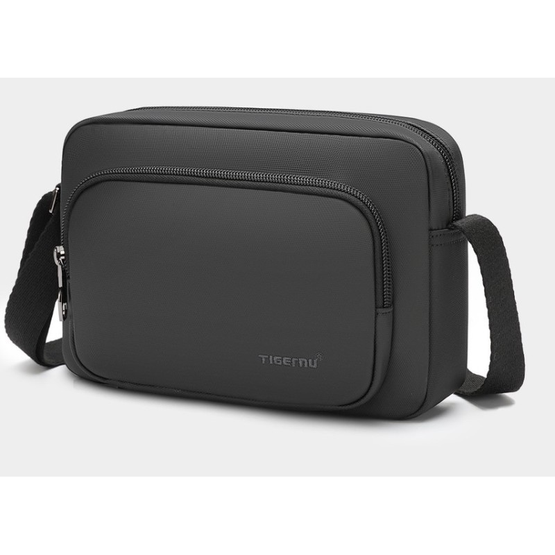 Tigernu T-B8136, Τσαντάκι Χιαστί, Ύφασμα, Μαύρο