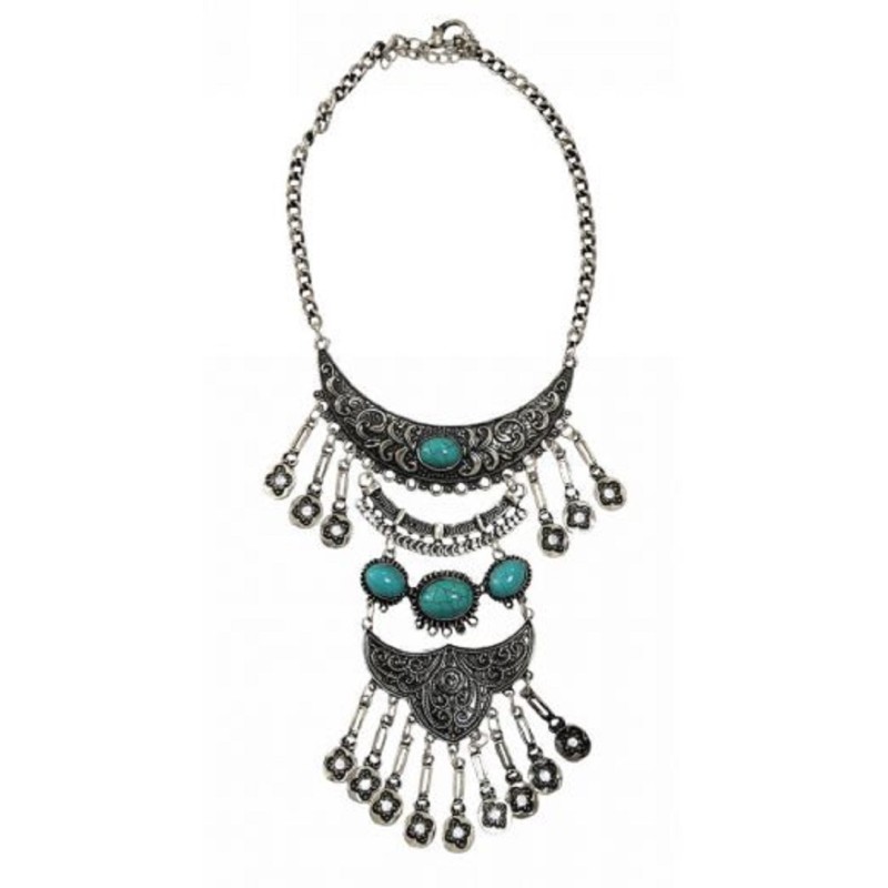 Kostibas 1014-641AD, Κολιέ, Bojo, Πέτρα, Τιρκουάζ