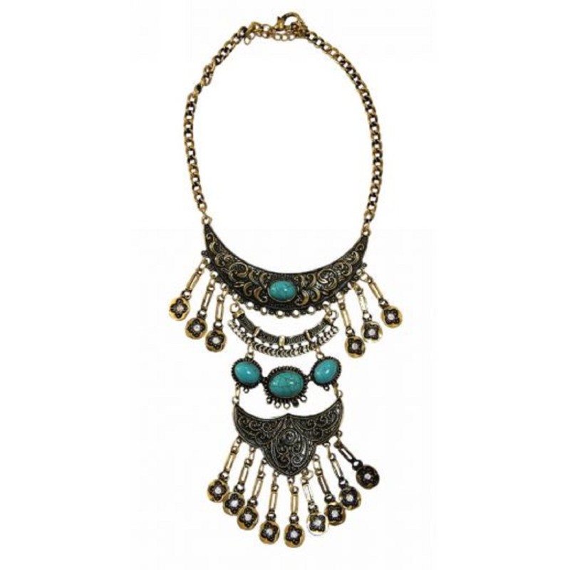 Kostibas 1014-641XD, Κολιέ, Bojo, Πέτρα, Τιρκουάζ