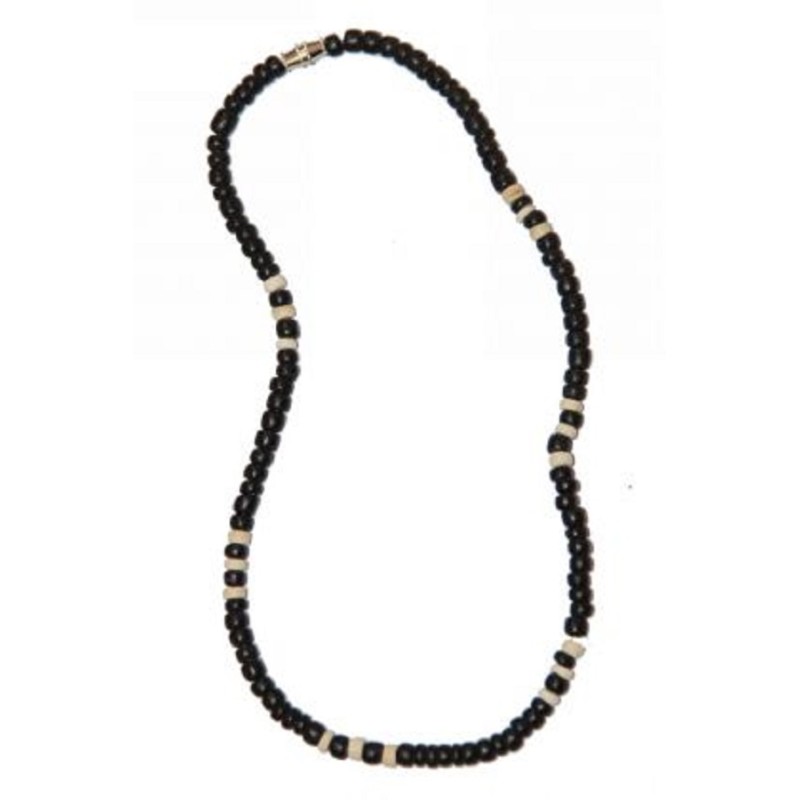 Kostibas 1018-039B, Κολιέ, Coconut, Ξύλο, Μαύρο
