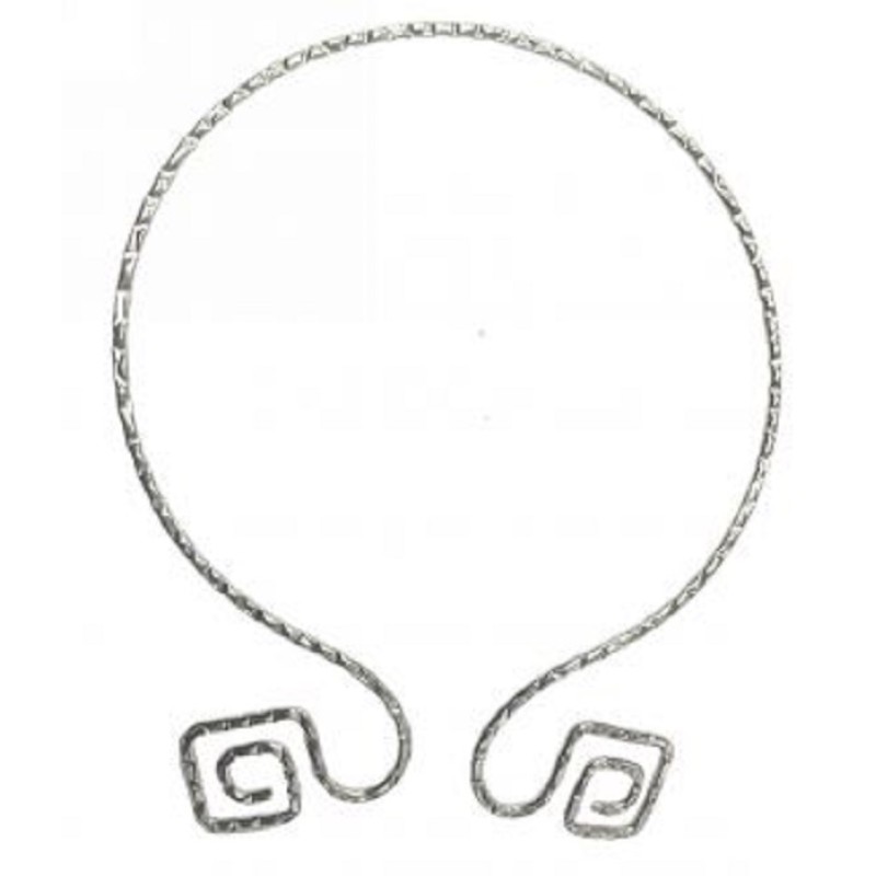 Kostibas 1012-622A, Κολιέ, Αρχαιοελληνικό, Μεταλλικό, Ασημί