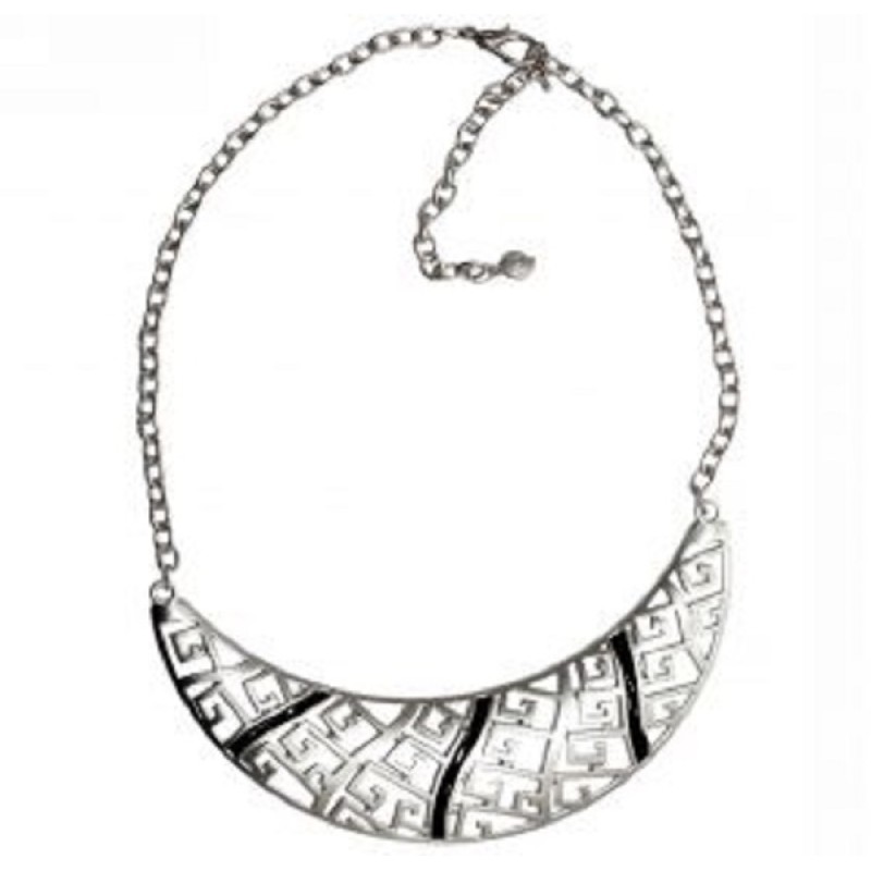 Kostibas 1012-530, Κολιέ, Αρχαιοελληνικό, Μεταλλικό, Ασημί