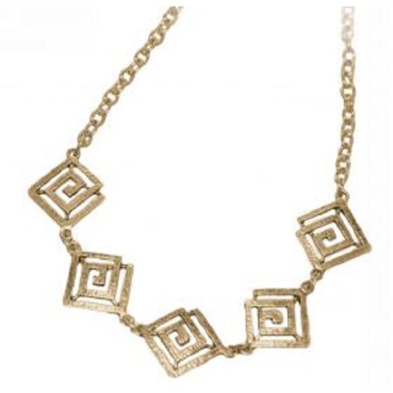 Kostibas 1010-123G, Κολιέ, Αρχαιοελληνικό, Μεταλλικό, Χρυσό