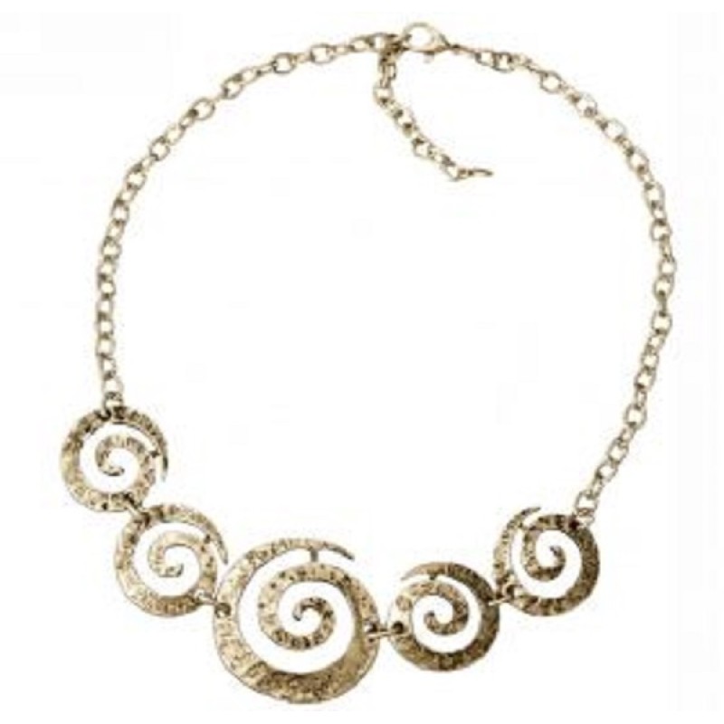 Kostibas 1010-130G, Κολιέ, Αρχαιοελληνικό, Μεταλλικό, Χρυσό