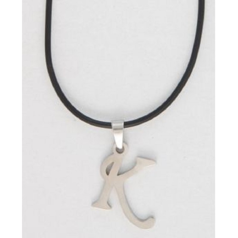 Kostibas 1013-500KK, Κολιέ, Ατσάλι, Μονόγραμμα, Ασημί