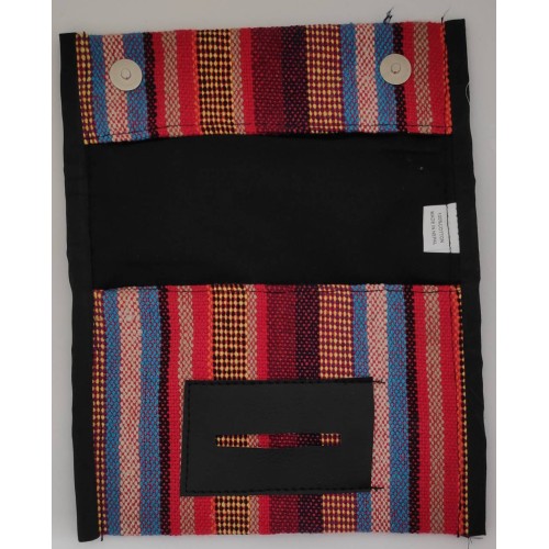 Kostibas 6571-701AB, Καπνοθήκη, Ύφασμα, Με κουμπί, Πολύχρωμο Κόκκινο