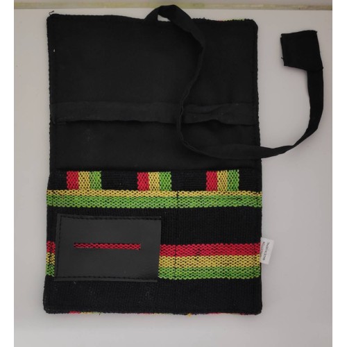 Kostibas 6571-701BK, Καπνοθήκη, Ύφασμα, Με κορδόνι, Πολύχρωμο Πράσινο