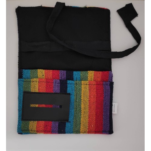 Kostibas 6571-701BI, Καπνοθήκη, Ύφασμα, Με κορδόνι, Πολύχρωμο Κίτρινο