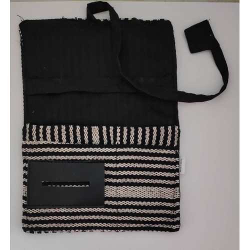 Kostibas 6571-701BD, Καπνοθήκη, Ύφασμα, Με κορδόνι, Ασπρόμαυρο