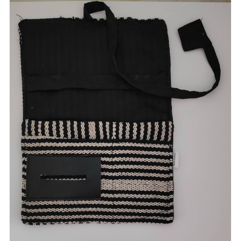 Kostibas 6571-701BD, Καπνοθήκη, Ύφασμα, Με κορδόνι, Ασπρόμαυρο