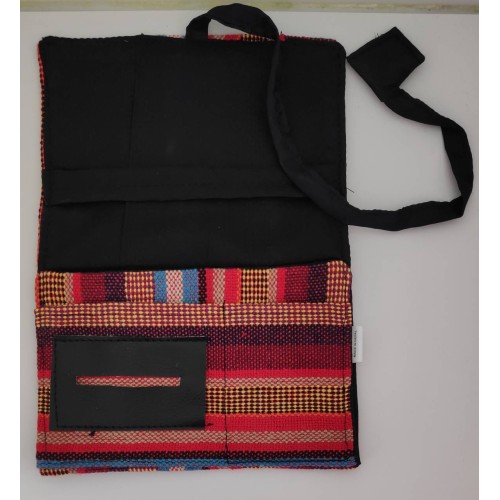 Kostibas 6571-701BB, Καπνοθήκη, Ύφασμα, Με κορδόνι, Πολύχρωμο Κόκκινο