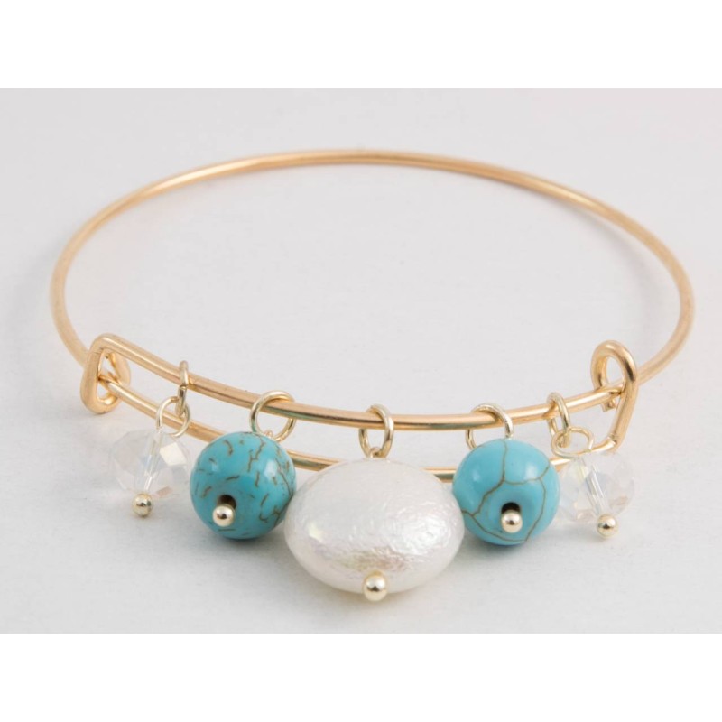 Kostibas 1512-847XD, Βραχιόλι, CCB, Μεταλλικό, Τιρκουάζ