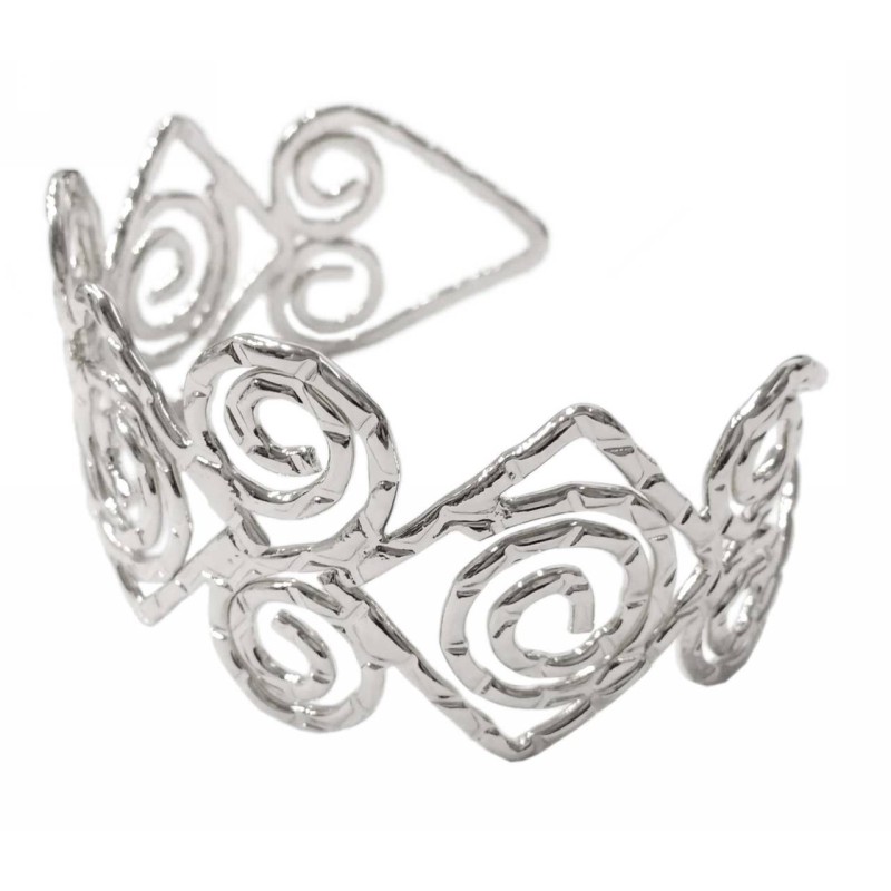 Βραχιόλι, Kostibas 1512-772A, Αρχαιοελληνικό, Μεταλλικό, Ασημί