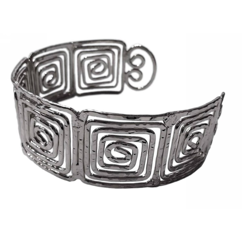 Kostibas 1512-764M, Βραχιόλι, Αρχαιοελληνικό, Μεταλλικό, Μαύρο