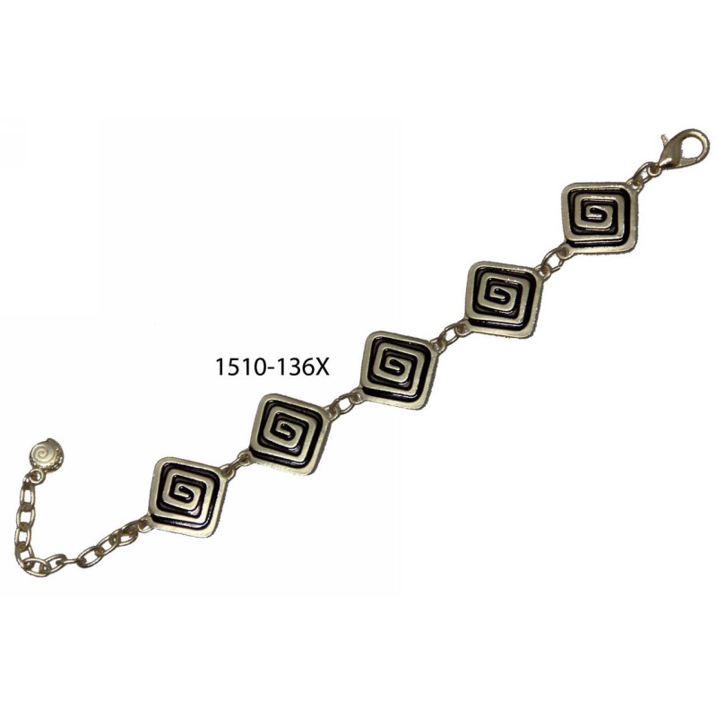 Kostibas 1510-136X, Βραχιόλι, Αρχαιοελληνικό, Μεταλλικό, Χρυσό