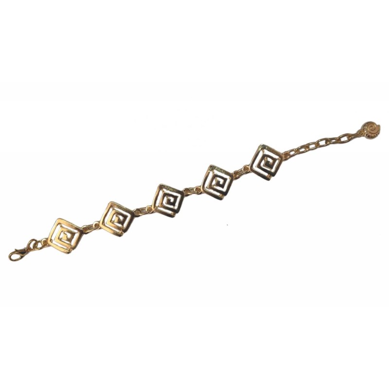 Βραχιόλι, Kostibas 1510-123X, Αρχαιοελληνικό, Μεταλλικό, Χρυσό