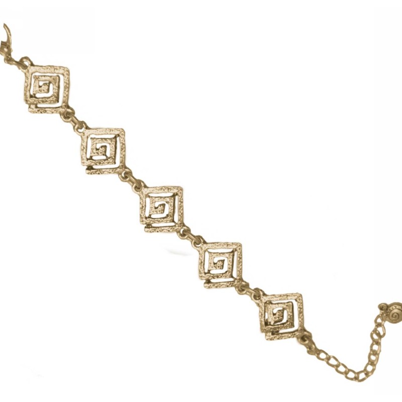 Kostibas 1510-123G, Βραχιόλι, Αρχαιοελληνικό, Μεταλλικό, Χρυσό